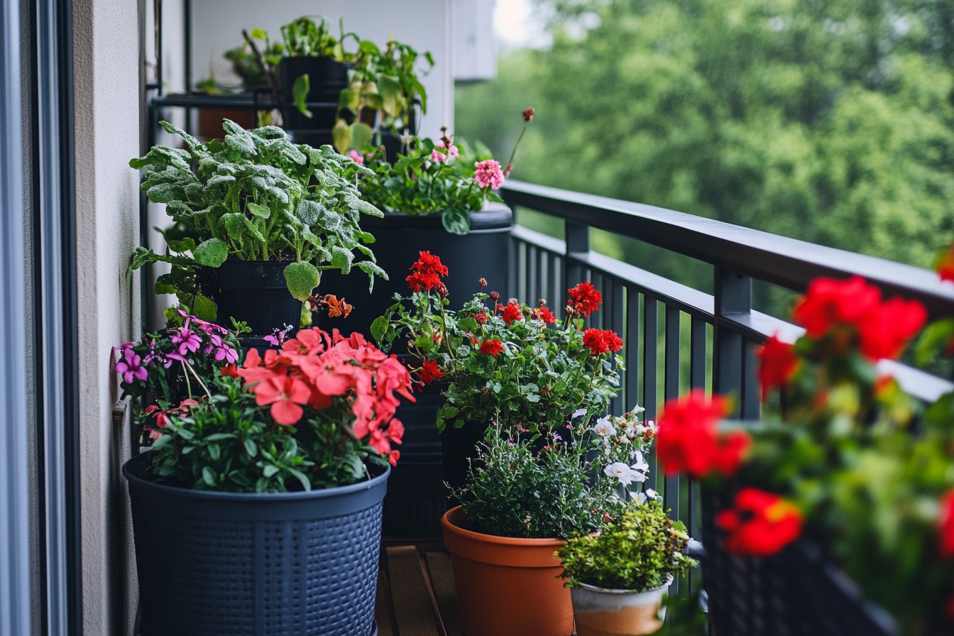 Discover vibrant container combinations for small spaces! Maximize your balcony with eco-friendly plants. #Balcony #Garden