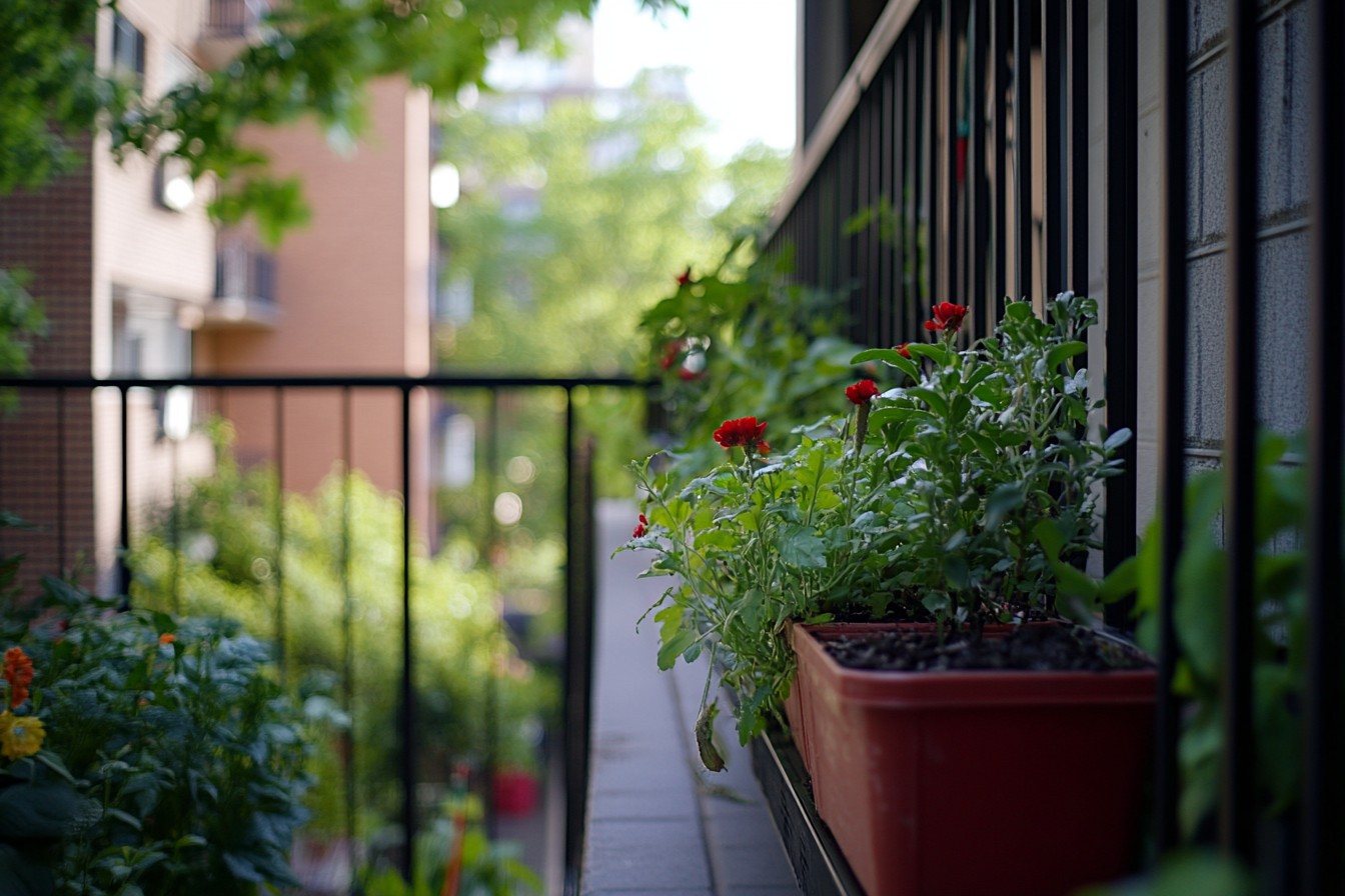 Transform grocery scraps into a lush balcony garden! 🌱 #BalconyGarden #UrbanGardening
